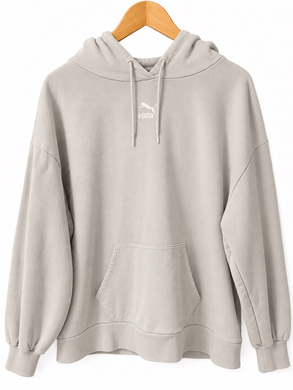 PUMA Light Mint Green Hoodie XL - READ: Bleach Stains (Reverse Dye Project!)